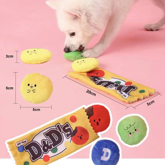 Dog Toys Encourage Natural Foraging Skills. Slow Feeder for Training and Stress Relief, Cloth Strip Hiding Food Chew Toys.