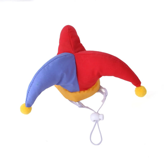 Funny Halloween Pet Cosplay Costumes. Dog/Cat Clown Halloween Party Costume For Dog. Clothes With Hat