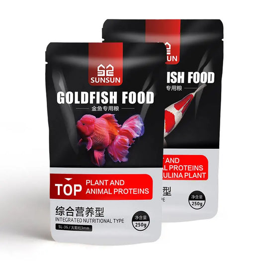 SUNSUN Koi Ornamental Fish, Goldfish Feed. High Spirulina Color Enhancing Fish Food