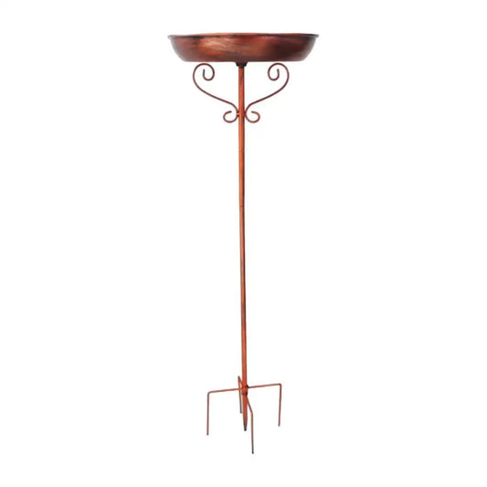 Bird Bath. Vintage Style. Lightweight Water Bowl/Bird wi Feeder with Stake for Lawn, Patio, Courtyard. Outdoor Decor