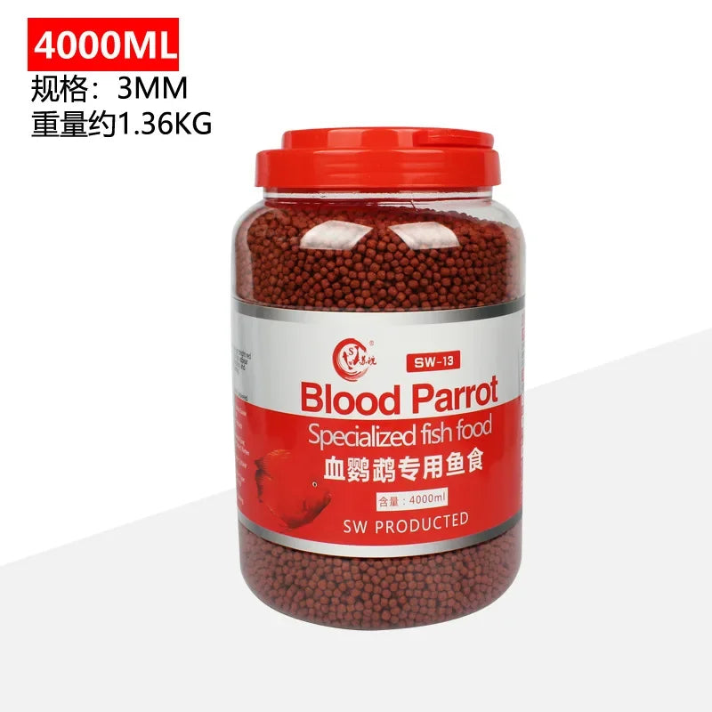 Blood Parrot Fish Food. Snapper Float on Water. Intense Red Enhancing, Fast Coloring. Snapper Fish Food for Tropical Feed