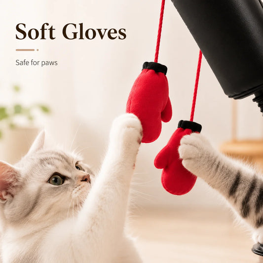 Cat Boxing Toy - Multi-functional Cat Stimulation for Self-Entertainment and Relaxation - Interactive Cat Toy