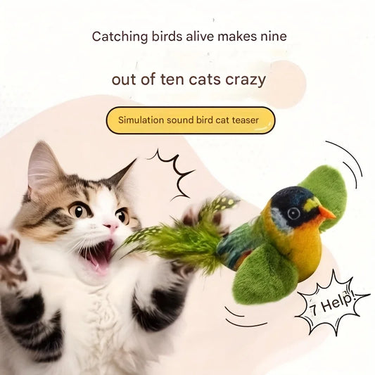 Bird Cat Toys. Indoor, Interactive Cat Toy for Cats. Chasing, Teasing, Sounding Toy. Catnip Cat Teaser Toy. Wall Hanging