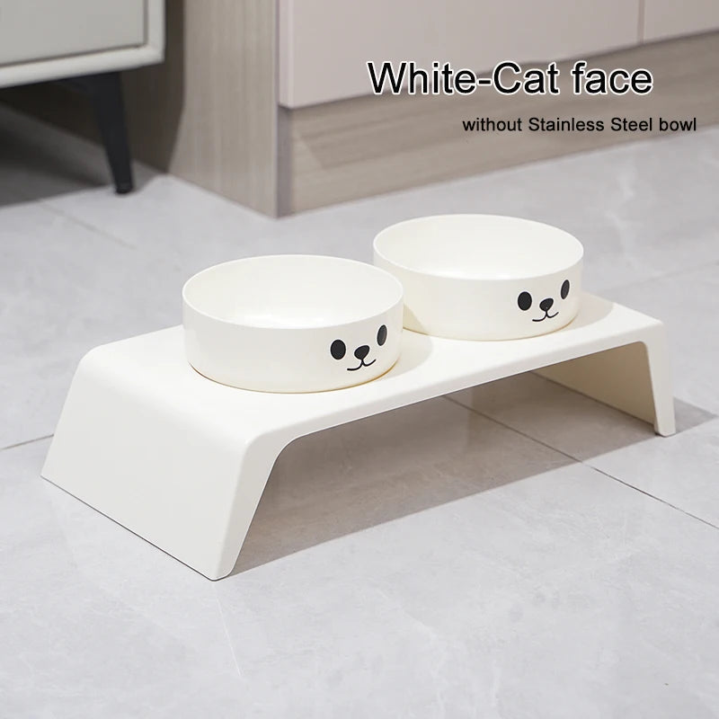 Elevated Dog Feeder Bowls. Raised Stand with Double Stainless Steel Food & Water Bowls For Small ,Medium & Large Dogs & Cats