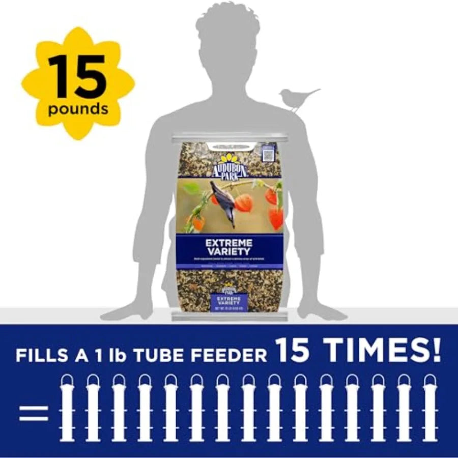 【Spot goods】Extreme Variety Wild Bird Seed for Outside Feeders 15-lb. Bag