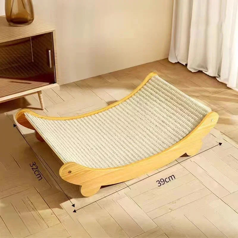 Wooden Cat Scratching Pads, Multifuction. Cats Sleeping Bed Detachable Wear-resistant Cat Scratch Board. Kitten Grinding Cats Toys
