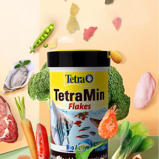 250ML 52g Tetra Ornamental Fish Flake Feed. Lamprey Fairy Cichlid Fish Food. Freshwater Fish. General Purpose