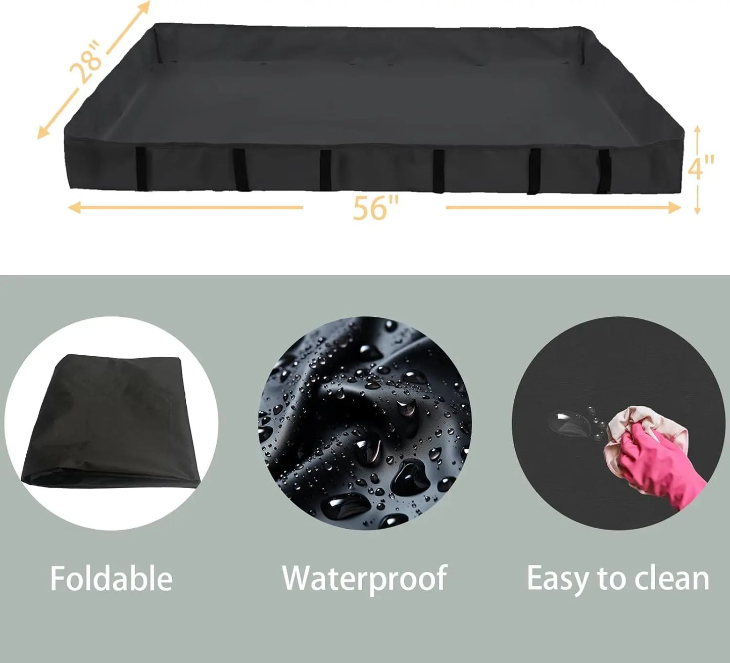 DIY Small Animal Cage with Door, 16 Panel Pet Playpen for Bunny or Hedgehog. Waterproof, Indoor/Outdoor