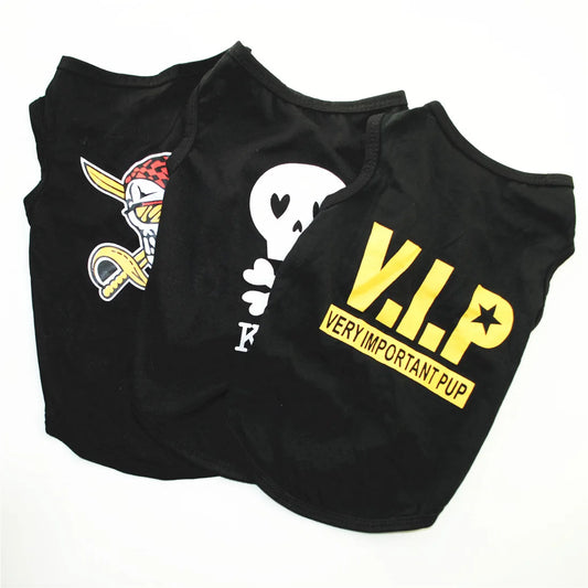 Dog Shirts for Small Dogs. Boy Pet Printed Clothes with Funny Summer Sayings. Male Dog Clothes. Soft, Breathable Pet T-shirts