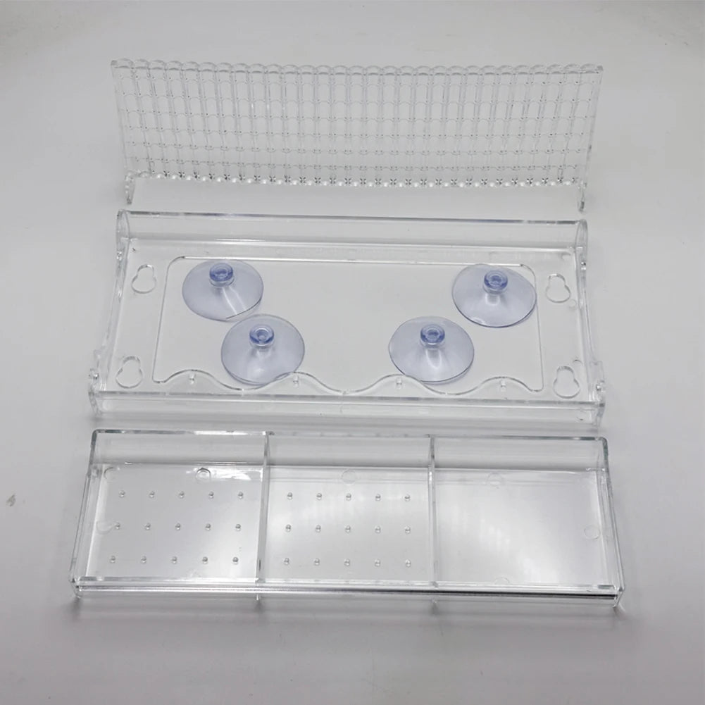 Window Mounted Feeder with Strong Suction Cups. Transparent, Acrylic, Hanging Birdhouse Feeder for Outside Garden Yard