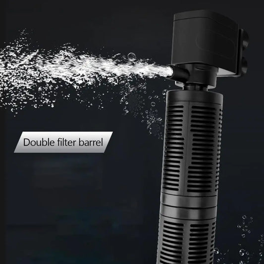 3 in 1 Mini Aquarium Filter. Silent Aquarium Air Pump.