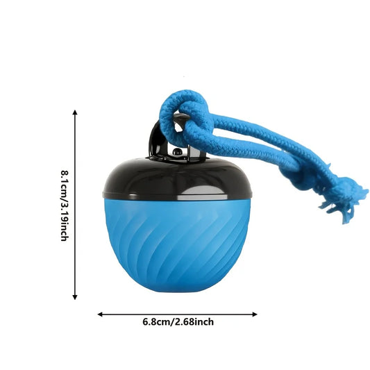 1 Interactive Intelligent Dog Ball Toy. |USB Charging, Bite Resistant, Tail Rope, Light & Barking. |Indoor Pet Game for Small/Medium Dogs