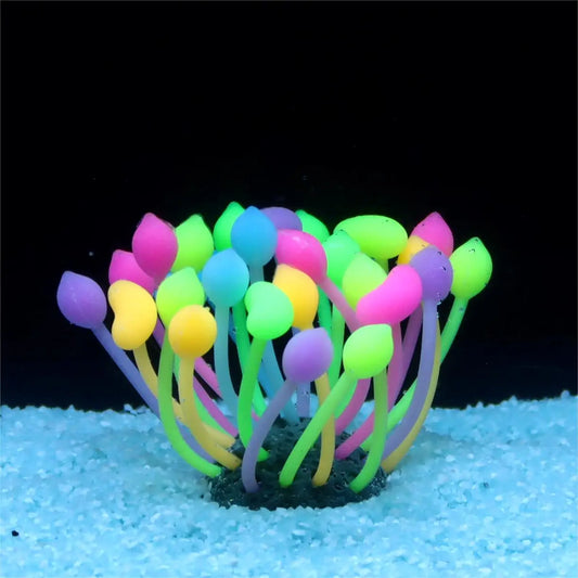 Vibrant Silicone Bubble Coral for Aquariums - Fish Tank Decorative Ornament, Colorful