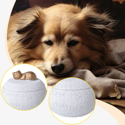 Pet Urn, Cremation Memorial. Keeping Precious Memories. Urn Box for Burial. Final Comforting Resting Place.