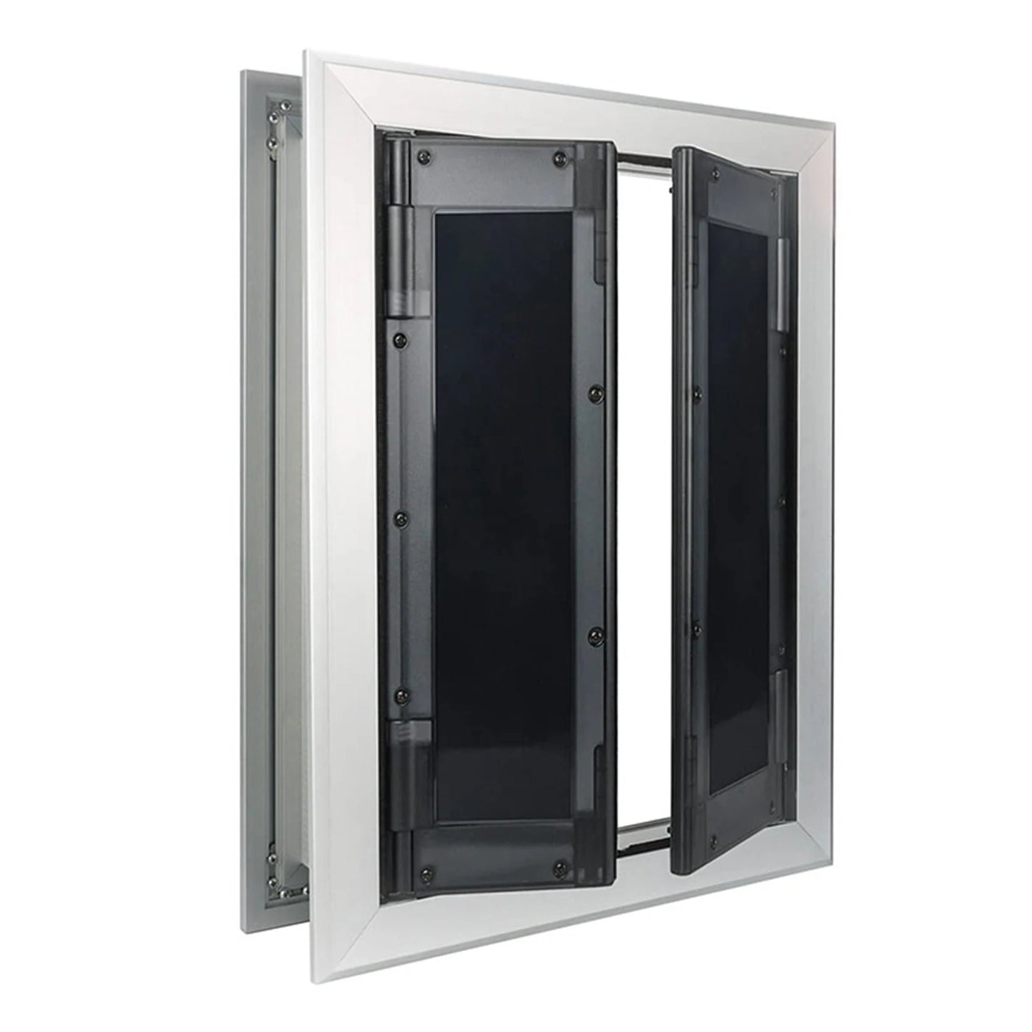 Dogs Door with Flap. Heavy Duty Doors. Large Aluminum Pet Doo.r Energy Efficient, Durable for Exterior Outdoor/Indoor Wall Door