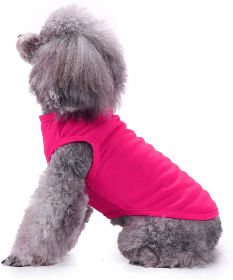 Dog Shirt Clothes, Spring Summer T Shirt Apparel Soft Blank Shirts/Clothes For Extra Small, Medium, Large, Extra Large Size Dogs