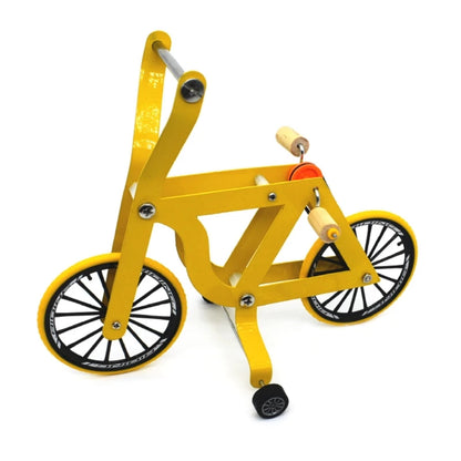 Bird Intelligence Training Props. Yellow Bicycle Toy. Parrot Educational Table Top Trick. Prop Toys for Parakeet and Cockatoos