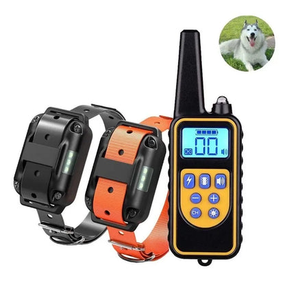Electric Pet Dog Training Collar. Shock Training Collar. Electronic, Remote Control, Waterproof, Rechargeable
