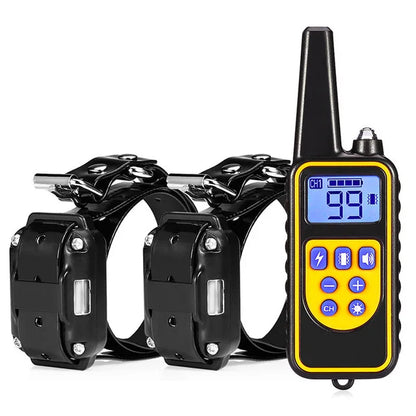 Electric Pet Dog Training Collar. Shock Training Collar. Electronic, Remote Control, Waterproof, Rechargeable