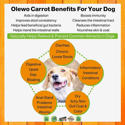 Olewo Dehydrated Carrots/Red Beets Dog Food Supplement