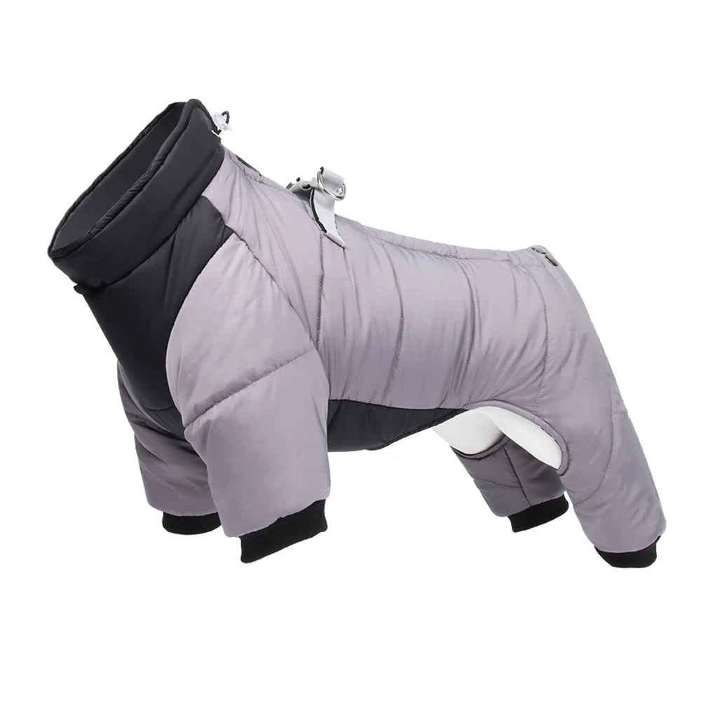 Waterproof Small Dog Coat With D Ring. Warm Pet Clothing for Medium Dogs. Best for a Chihuahua or Poodle.