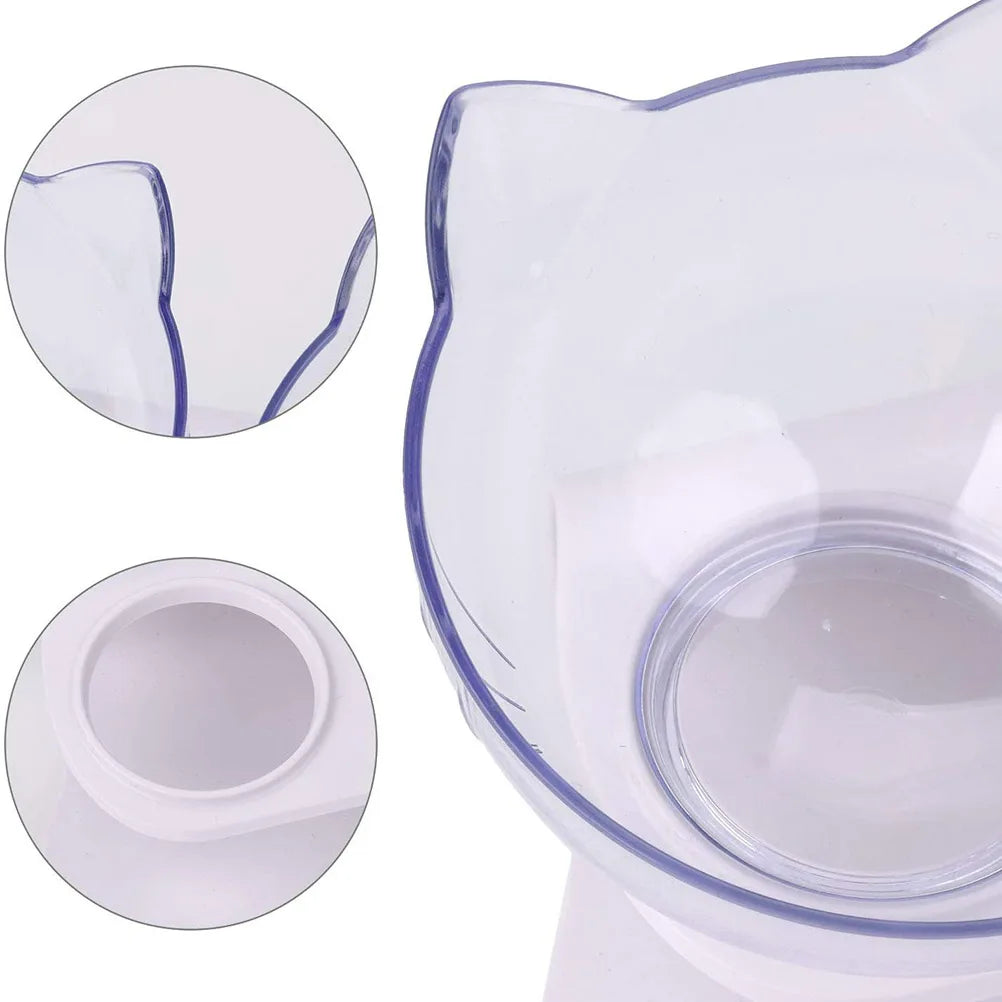 Cat Bowls. Durable Fall Resistant, 15 Degree Tilt. Double Cat Food and Water Bowl