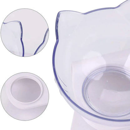 Cat Bowls. Durable Fall Resistant, 15 Degree Tilt. Double Cat Food and Water Bowl
