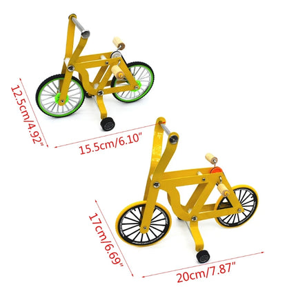 Bird Intelligence Training Props. Yellow Bicycle Toy. Parrot Educational Table Top Trick. Prop Toys for Parakeet and Cockatoos