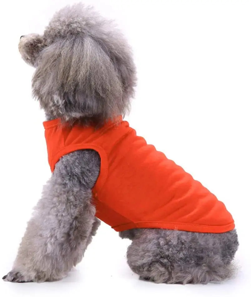 Dog Shirt Clothes, Spring Summer T Shirt Apparel Soft Blank Shirts/Clothes For Extra Small, Medium, Large, Extra Large Size Dogs