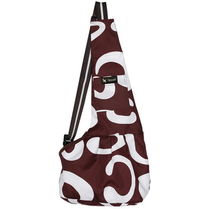 Pet Carrier Bag Sling. Oxford Dog/Cat/Puppy Sling. Single Shoulder Bag. Warm Winter Dog Front Chest Carrier. Outdoor Travel.