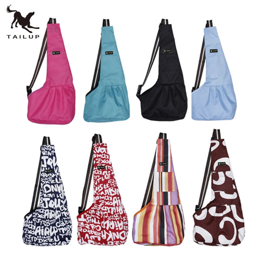 Pet Carrier Bag Sling. Oxford Dog/Cat/Puppy Sling. Single Shoulder Bag. Warm Winter Dog Front Chest Carrier. Outdoor Travel.