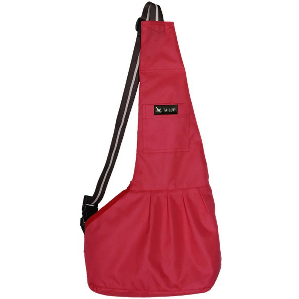 Pet Carrier Bag Sling. Oxford Dog/Cat/Puppy Sling. Single Shoulder Bag. Warm Winter Dog Front Chest Carrier. Outdoor Travel.