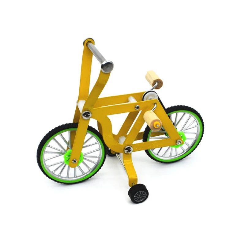 Bird Intelligence Training Props. Yellow Bicycle Toy. Parrot Educational Table Top Trick. Prop Toys for Parakeet and Cockatoos