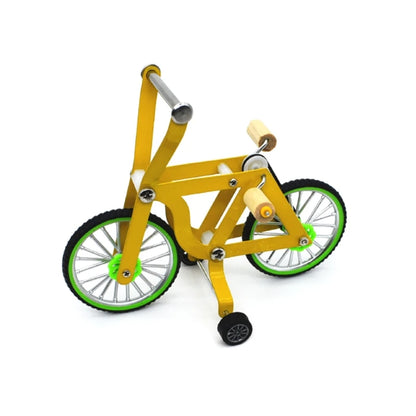 Bird Intelligence Training Props. Yellow Bicycle Toy. Parrot Educational Table Top Trick. Prop Toys for Parakeet and Cockatoos