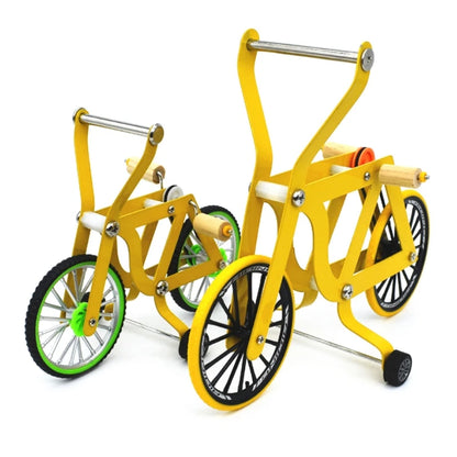 Bird Intelligence Training Props. Yellow Bicycle Toy. Parrot Educational Table Top Trick. Prop Toys for Parakeet and Cockatoos