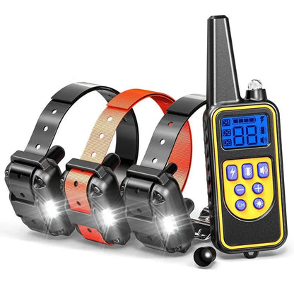 Electric Pet Dog Training Collar. Shock Training Collar. Electronic, Remote Control, Waterproof, Rechargeable