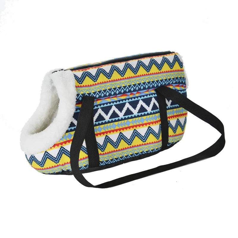Classic Pet Carrier For Small Dogs. Cozy, Soft Puppy/Cat/Dog Bags. Backpack, Outdoor Travel Pet Sling Bag.