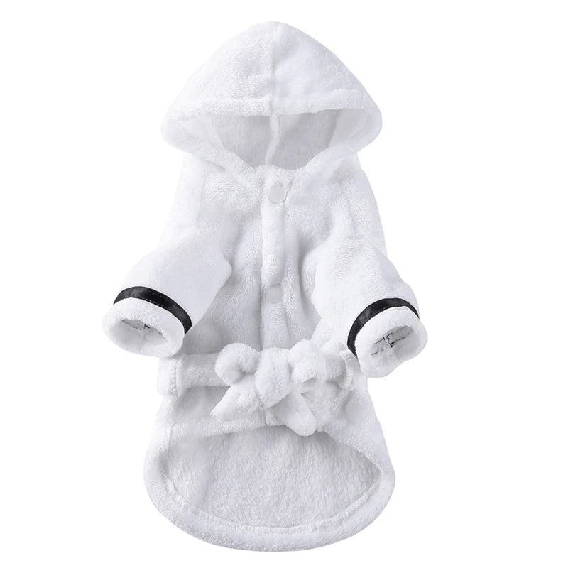 Pet Dog Bathrobe Dog Pajamas. Sleeping Clothes. Soft Pet Bath Drying Towel. Clothes for for Puppy/Dogs/Cats