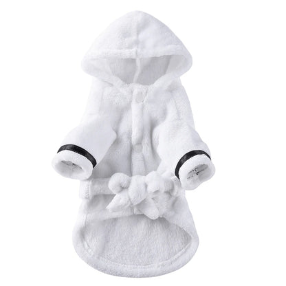Pet Dog Bathrobe Dog Pajamas. Sleeping Clothes. Soft Pet Bath Drying Towel. Clothes for for Puppy/Dogs/Cats