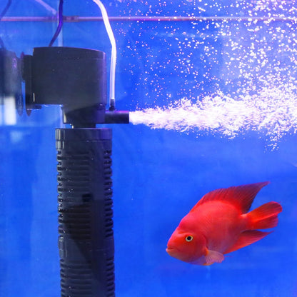 3 in 1 Mini Aquarium Filter. Silent Aquarium Air Pump.