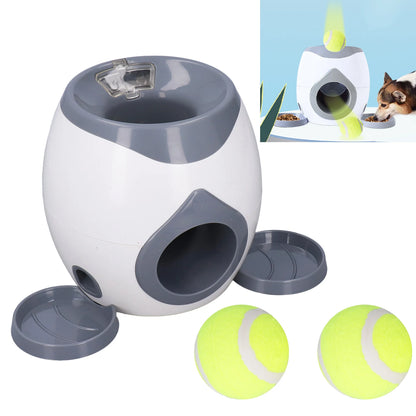 Dog Ball Feeding Toys. Dog Tennis Ball Feeding Machine with 2 Tennis  balls for Dog Training