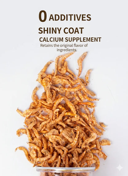 Premium Freeze-Dried Krill Cat Treats - Healthy & Nutritious Snacks for Cats Dental Health