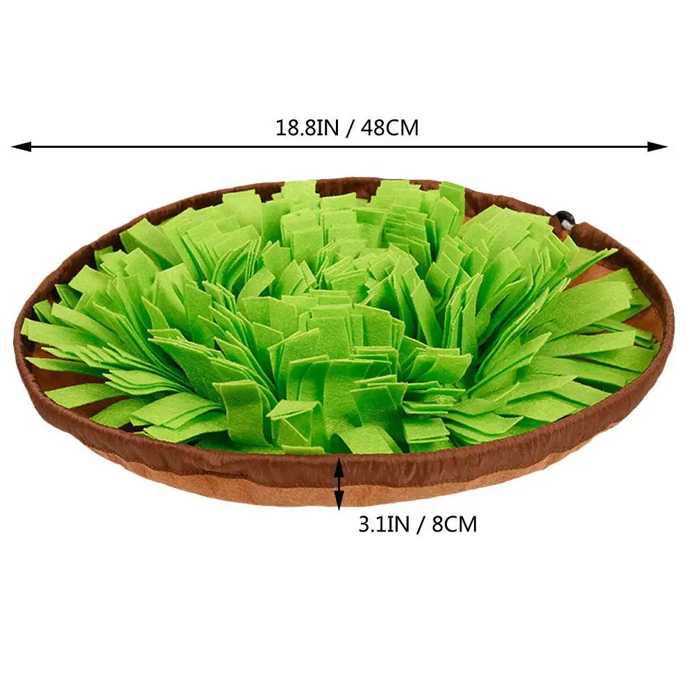 Pet Snuffle Mat for Dogs, Interactive Feed Game for Boredom, Encourages Natural Foraging Skills for Cats/Dogs Bowl