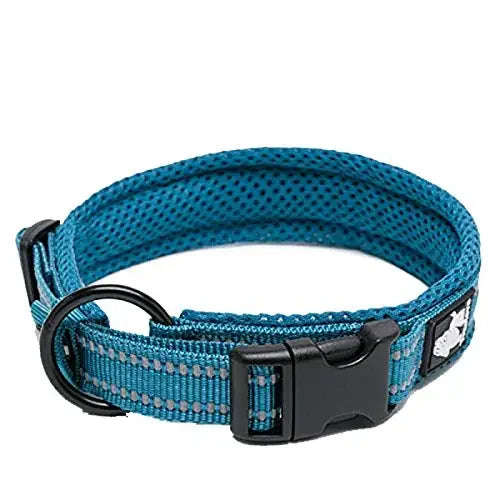 Truelove Pet Dog Collar Nylon Adjustable Webbing Padded, Reflective, Durable, Heavy Duty