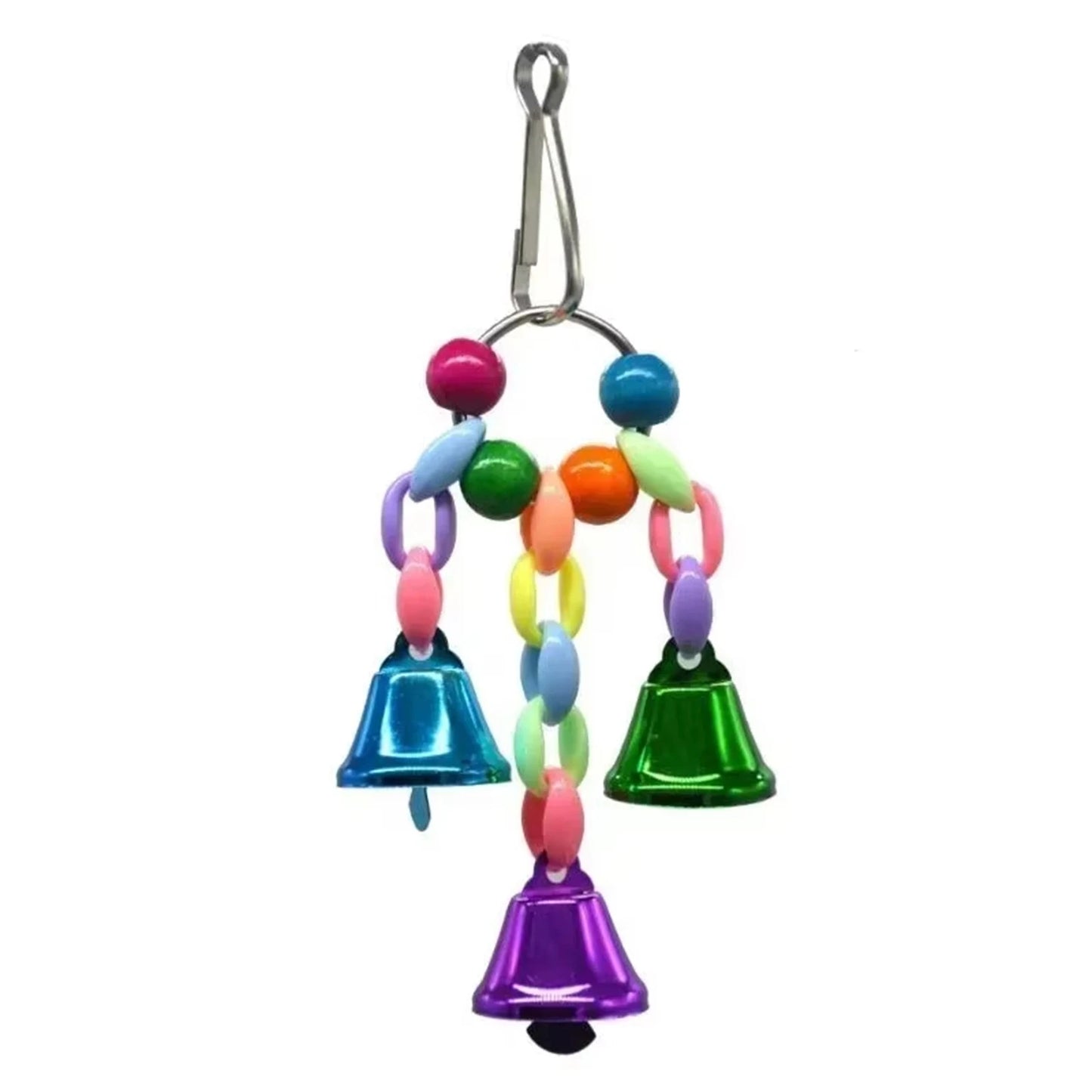 Cage Hanging . Bird Climbing, Chewing Toys. Multicolored Natural Wooden Bird Chewing Toys for Conure, Cockatiel, Budgies and others.