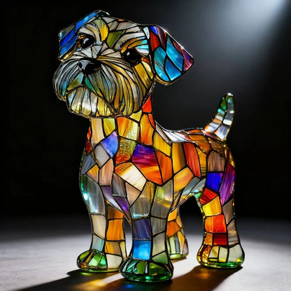 LED Night Light Glowing Dog. Series Artistic Animal Statue. French Bulldog, Labrador Retriever, Golden Retriever. Resin Ornaments