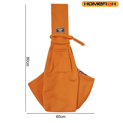 Adjustable Dog Sling Carrier with Pocket. Breathable Small Animals Carrier. Crossbody Shoulder Pet Bag. Outdoor Travel Portable Bag