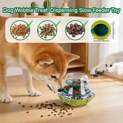 Dog Fun Bowl. Feeding Toys for Dog/Cat. Shaking Leakage Food Ball Food Dispenser. Tumbler Feeder Pet Interactive Toys.