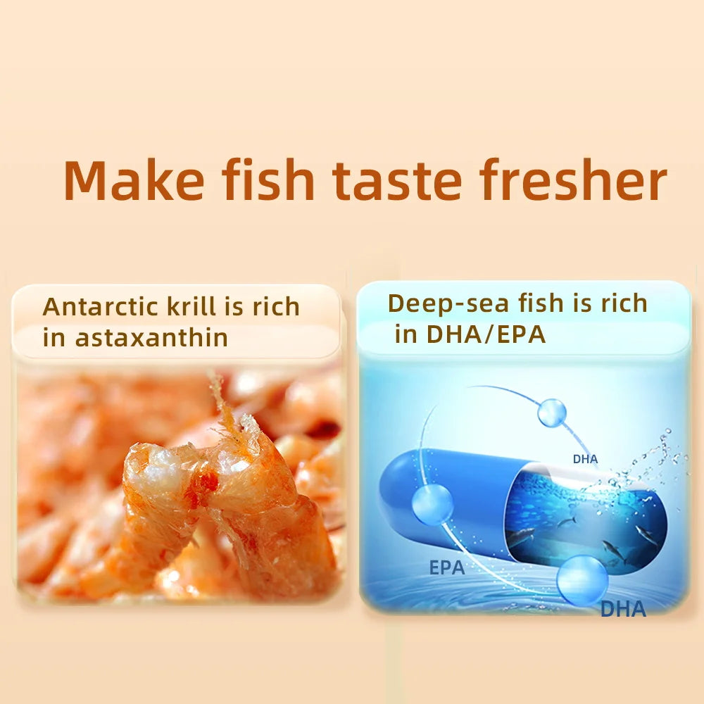 Small Fish Food, Color-enhancing and Immune-enhancing. High-protein Ornamental Fish Feed, Goldfish Particle