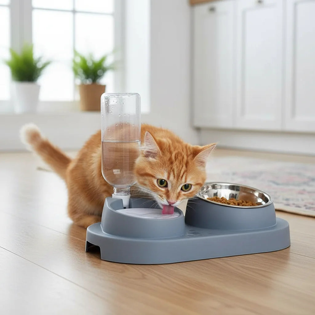 Pet Bowls. Automatic Water Dispenser Feeder. Cat/Dog Food/Water Bowl. Non-Slip Pet Feeding.